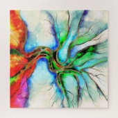 Baum des Lebens - Aquarell, Tinte und Gold Puzzle (Horizontal)