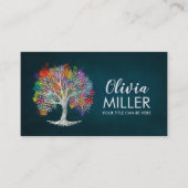 Baum des Lebens - Aquarell Visitenkarte (Vorderseite)
