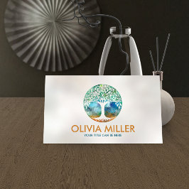 Baum des Lebens - Aquarell Visitenkarte