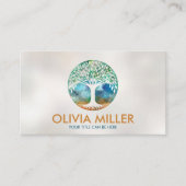 Baum des Lebens - Aquarell Visitenkarte (Vorderseite)