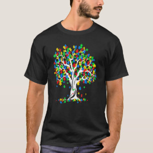 Baum des Lebens Autismus-Bewusstseinsmonat Lustig T-Shirt