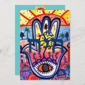 Baum des Lebens Bar Bat B'nai Mitzvah Einladungen (Vorne/Hinten)