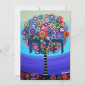Baum des Lebens Bar Bat B'nai Mitzvah Einladungen (Vorderseite)