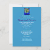 Baum des Lebens Bar Bat B'Nai Mitzvah Einladungen (Rückseite)