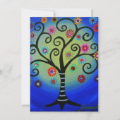 Baum des Lebens Bar Bat B'Nai Mitzvah Einladungen (Vorderseite)