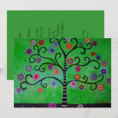 BAUM DES LEBENS BAR/BAT MITZVAH EINLADUNG (Vorne/Hinten)