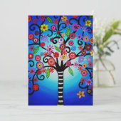 BAUM DES LEBENS BAR/BAT MITZVAH EINLADUNG (Stehend Vorderseite)