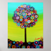 Baum des Lebens Bar Bat Mitzvah Poster (Vorne)