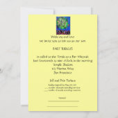 BAUM DES LEBENS BAR MITZVAH INVITATION EINLADUNG (Rückseite)