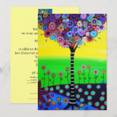 BAUM DES LEBENS BAR MITZVAH INVITATION EINLADUNG (Vorne/Hinten)