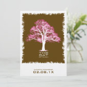 Baum des Lebens Bat Mitzvah Einladung in Schokolad (Stehend Vorderseite)