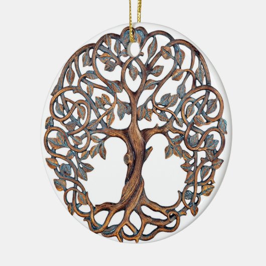 Baum des Lebens, Baum des Lebens, Baum der Lebensg Keramik Ornament (Links)