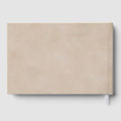 Baum des Lebens! Benutzerdefiniert in Beige Gästebuch (Rückseite)