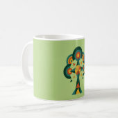 Baum des Lebens Boho Mandala Kunst Kaffeetasse (Vorderseite Links)