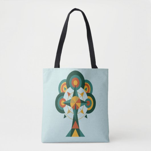 Baum des Lebens Boho-Mandala-Kunst Tasche (Vorderseite)