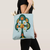 Baum des Lebens Boho-Mandala-Kunst Tasche (Von Nahem)