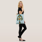 Baum des Lebens Boho-Mandala-Kunst Tasche (Am Model)