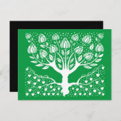 Baum des Lebens Boho Nouveau Postkarte (Vorne/Hinten)