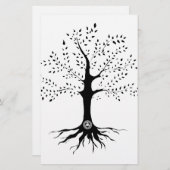 Baum des Lebens Briefpapier (Vorne/Hinten)