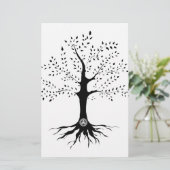 Baum des Lebens Briefpapier (Stehend Vorderseite)