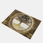 Baum des Lebens Brown durch Amelia Carrie Fußmatte (Schrägansicht)