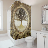Baum des Lebens Brown Duschvorhang (Beispiel)