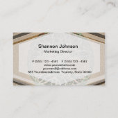 Baum des Lebens Brown Visitenkarte (Rückseite)