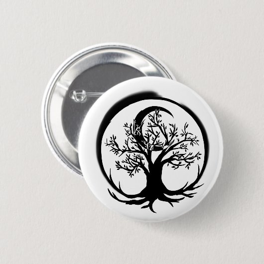Baum des Lebens Button (Vorne & Hinten)