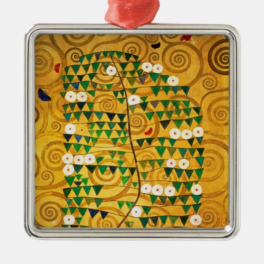Baum des Lebens c.1905-09 Silbernes Ornament (Vorne)
