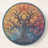 Baum des Lebens Celtic Sandstone Untersetzer (Vorne)