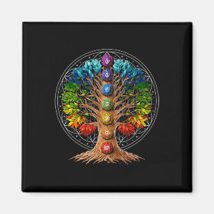 Baum des Lebens Chakra-Symbole Zen Yoga Meditation Magnet