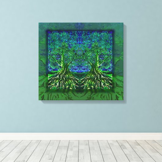 Baum des Lebens Dankbarkeit Leinwanddruck (Insitu (Holzboden))