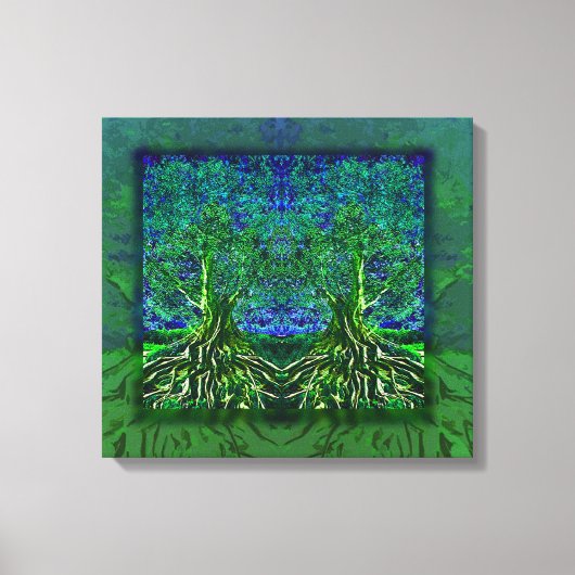 Baum des Lebens Dankbarkeit Leinwanddruck (Vorderseite)