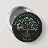Baum des Lebens Danke für alles, was ihr schätzt Button (Vorne & Hinten)