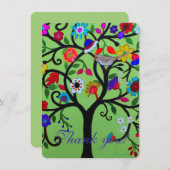 BAUM DES LEBENS DANKEN IHNEN ZU KARDIEREN DANKESKARTE (Vorne/Hinten)