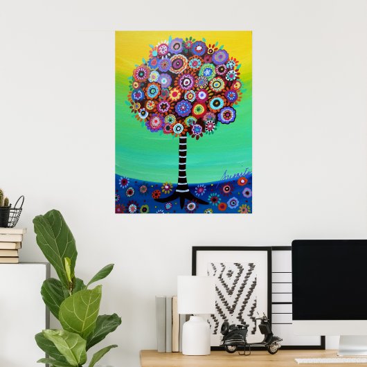 BAUM DES LEBENS DER PRISARTEN POSTER (Heimbüro)