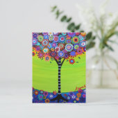 BAUM DES LEBENS DER PRISARTEN POSTKARTE (Stehend Vorderseite)