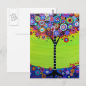 BAUM DES LEBENS DER PRISARTEN POSTKARTE (Vorne/Hinten)