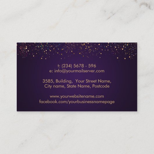 Baum des Lebens - Die Embrace des Heilers Visitenkarte (Rückseite)