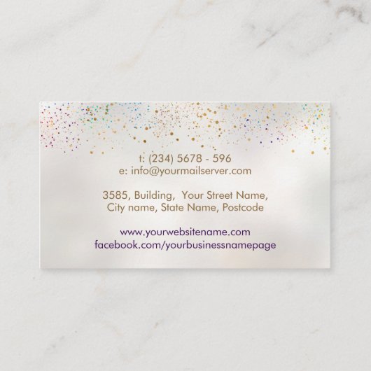 Baum des Lebens - Die Embrace des Heilers Visitenkarte (Rückseite)