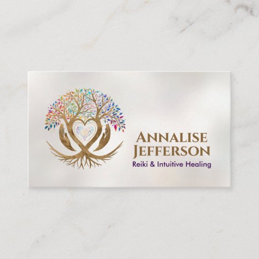 Baum des Lebens - Die Embrace des Heilers Visitenkarte (Vorderseite)