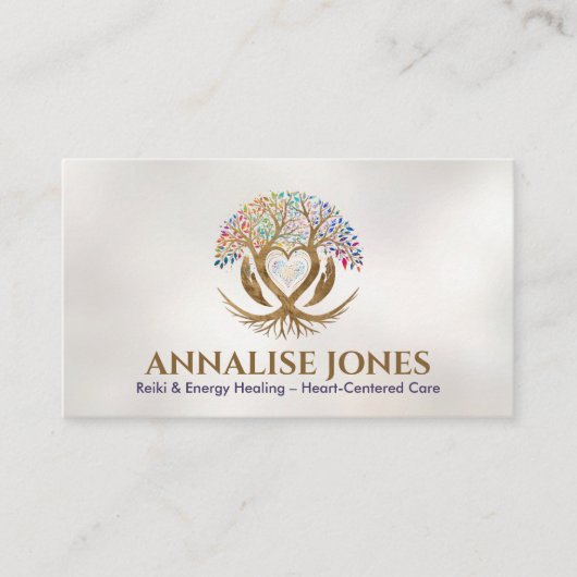 Baum des Lebens - Die Embrace des Heilers Visitenkarte (Vorderseite)