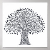 Baum des Lebens Doodle 2 Poster (Vorne)