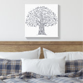 Baum des Lebens Doodle 6 Leinwanddruck (Insitu (Schlafzimmer))