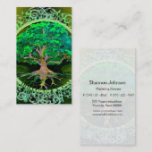 Baum des Lebens durch Amelia Carrie Visitenkarte (Vorne/Hinten)
