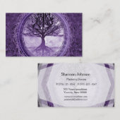 Baum des Lebens durch Amelia Carrie Visitenkarte (Vorne/Hinten)