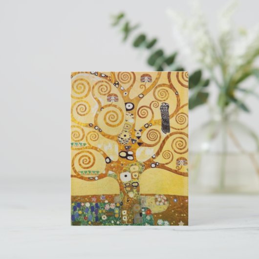 Baum des Lebens durch Klimt Postkarte (Stehend Vorderseite)