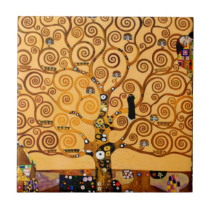 Baum des Lebens durch schöne Kunst Gustav Klimt Fliese