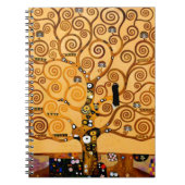 Baum des Lebens durch schöne Kunst Gustav Klimt Notizblock (Vorderseite)