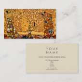 Baum des Lebens durch schöne Kunst Gustav Klimt Visitenkarte (Vorne/Hinten)